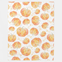 Citrouille d'automne Sherpa Blanket