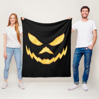 Couverture Polaire Citrouille de Halloween