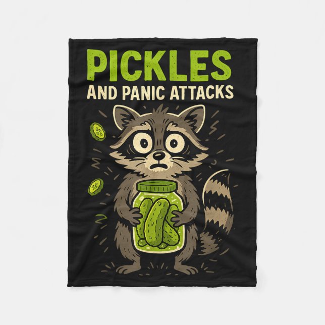 Couverture Polaire Ckles And Panic Attacks Raccoon Trash Panda Funny  (Devant)