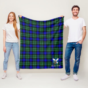 Couverture Polaire Clan Abercrombie Tartan Plaid