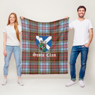 Couverture Polaire Clan Anderson Ancienne Tartan Plaid