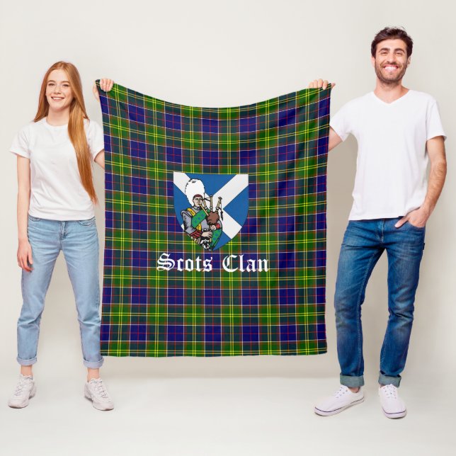 Couverture Polaire Clan Arnott Tartan Plaid (En situation)