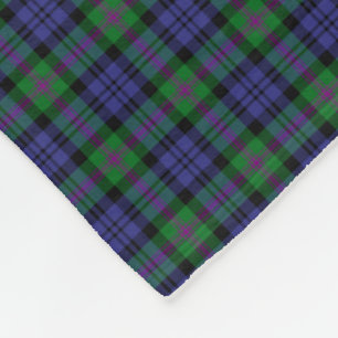 Couverture Polaire Clan Baird Scottish Tartan Plaid Motif Fleece