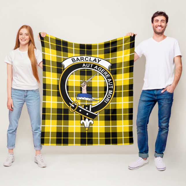 Couverture Polaire Clan Barclay Robe Tartan moderne Plaid (En situation)