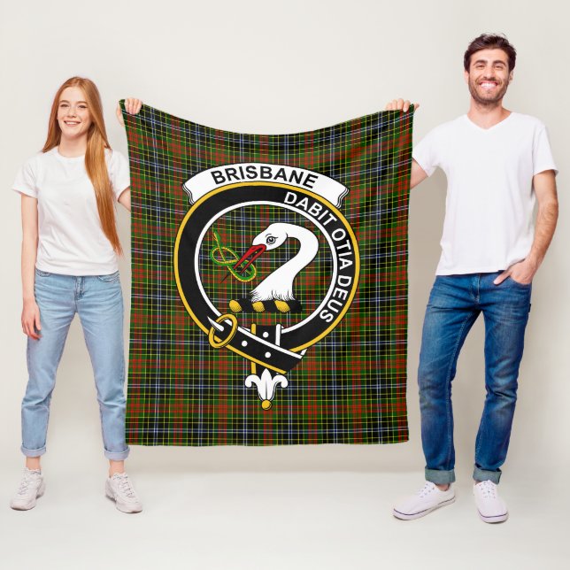 Couverture Polaire Clan Brisbane Tartan Plaid (En situation)