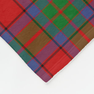 Couverture Polaire Clan Buccleuch Scottish Tartan Plaid Motif