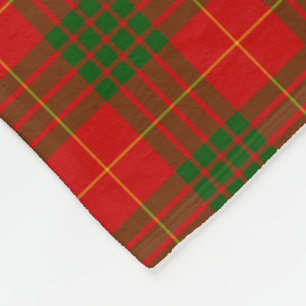 Couverture Polaire Clan Cameron Scottish Tartan Plaid Motif