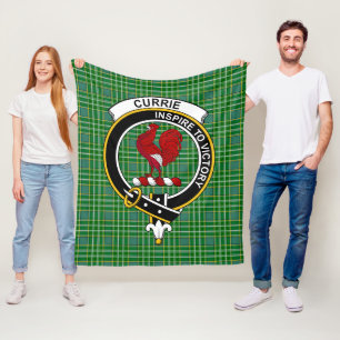 Couverture Polaire Clan Currie Tartan Plaid