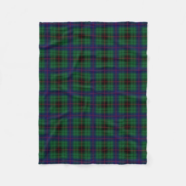 Couverture Polaire Clan Davidson Tartan Plaid (Devant)