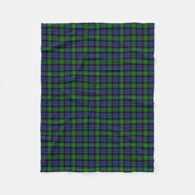 Couverture Polaire Clan écossais Campbell de Loudoun Tartan Plaid (Devant)