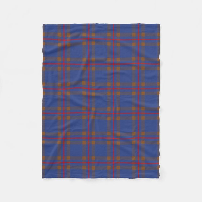 Couverture Polaire Clan écossais Elliot Tartan Plaid (Devant)