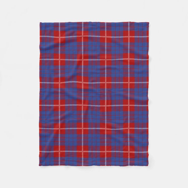 Couverture Polaire Clan écossais Hamilton Tartan Plaid (Devant)
