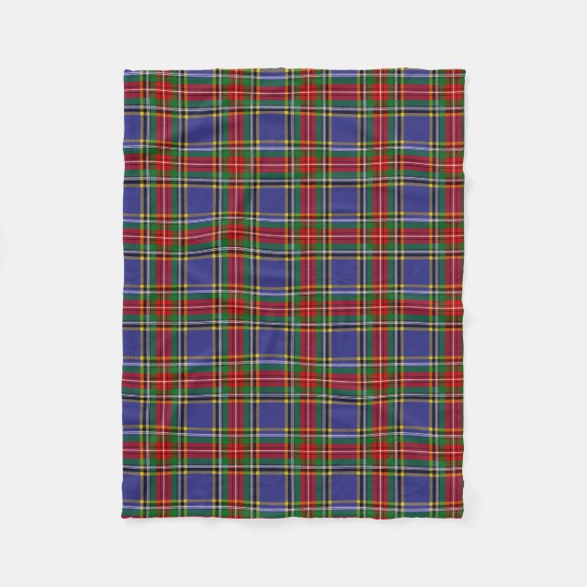 Couverture Polaire Clan écossais MacBeth Tartan Plaid (Devant)