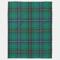Clan Henderson Paid Green Black Tartan Check