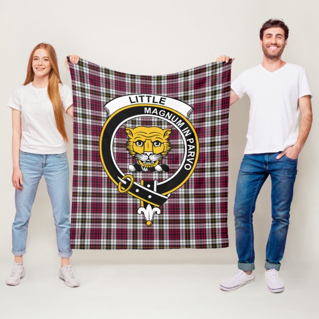 Couverture Polaire Clan Little Robe Tartan Plaid (En situation)