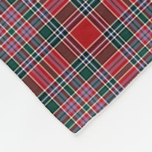 Couverture Polaire Clan MacBean Tartan Plaid écossais coloré