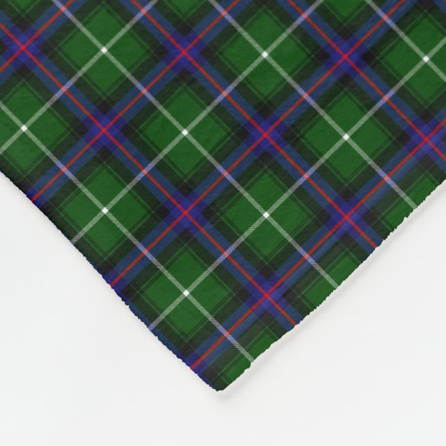 Couverture Polaire Clan MacDonald du tartan d'îles (Coin)
