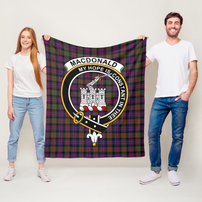 Couverture Polaire Clan MacDonald Macdonalds Modernes De Ranald Tarta (En situation)