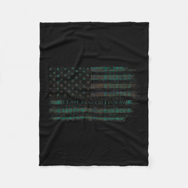 Couverture Polaire Clan Macgillivray Chasse Drapeau Scottish Tartan U (Devant)