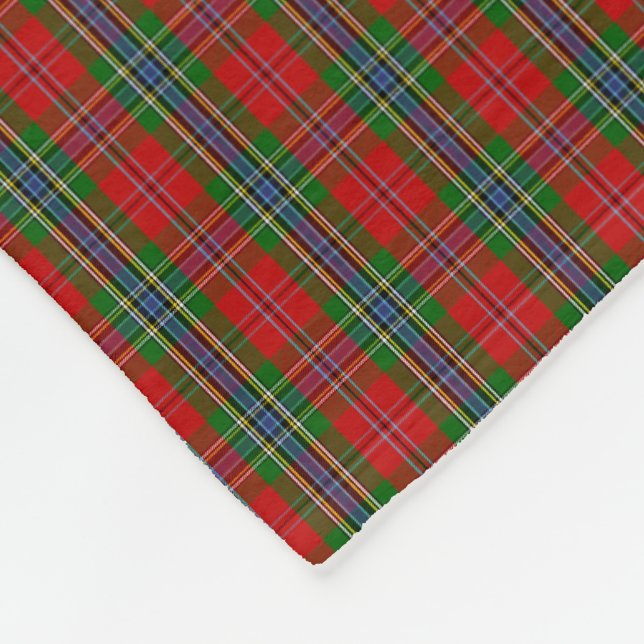 Couverture Polaire Clan MacLean de tartan de Duart (Coin)