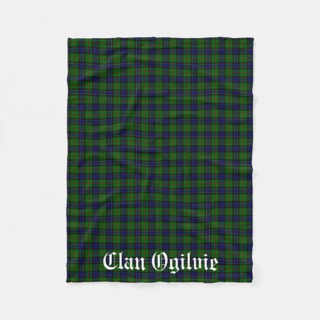 Couverture Polaire Clan Ogilvie Tartan Plaid (Devant)