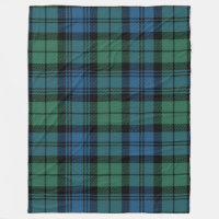 Clan Plaid Campbell Tartan Vert Bleu noir