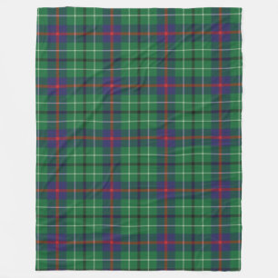 Couverture Polaire Clan Plaid Duncan Tartan Green Check
