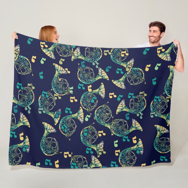 Couverture Polaire Classe French Horn (En situation)