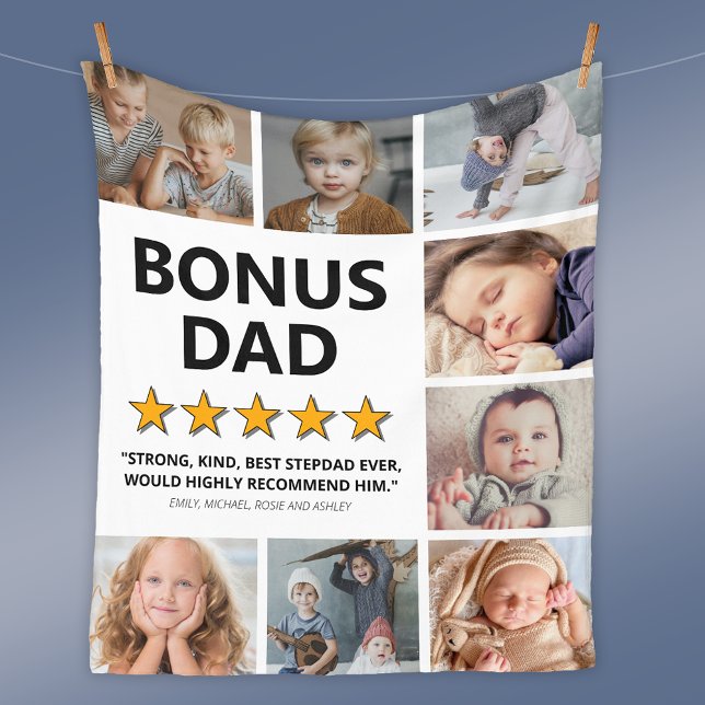 Couverture Polaire Classement Stepdad | Photo Bonus Papa (Créateur téléchargé)