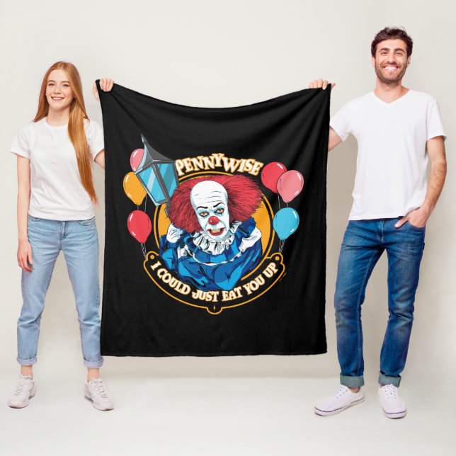 Couverture Polaire Classic Pennywise - Je Pourrais Juste Vous Manger  (En situation)