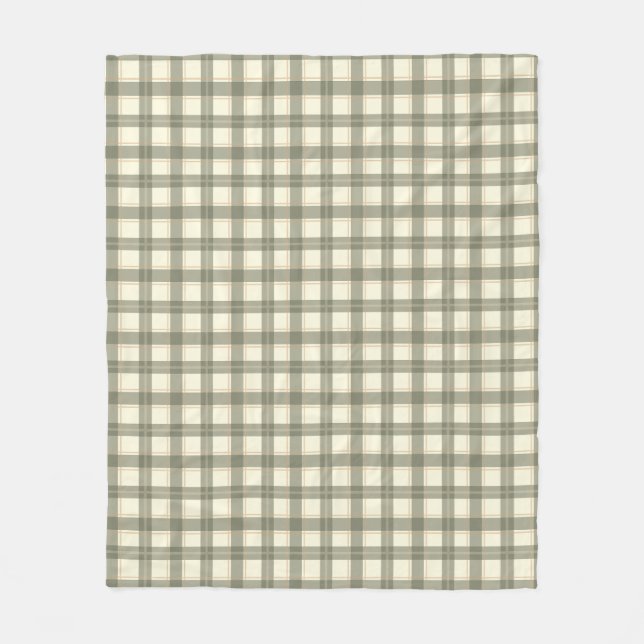 Couverture Polaire Classic Sage Tartan (Devant)