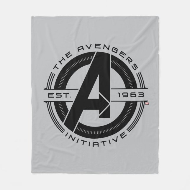 Couverture Polaire Classique Avengers | Logo de lentilles de l'initia (Devant)