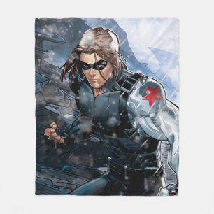 Couverture Polaire Classiques Avengers Winter Soldier dans la neige