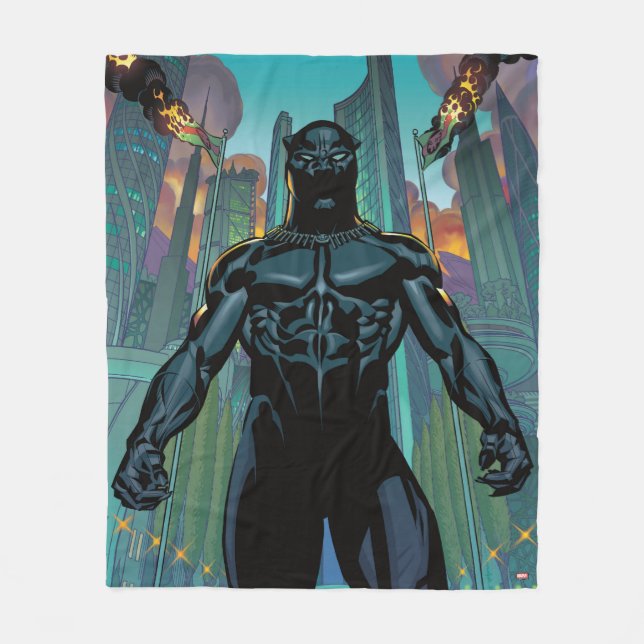 Couverture Polaire Classiques des Avengers | Black Panther au Wakanda (Devant)
