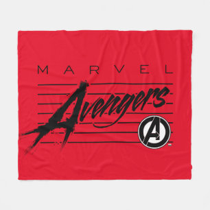 Couverture Polaire Classiques des Avengers Logo stylisé rétro des A