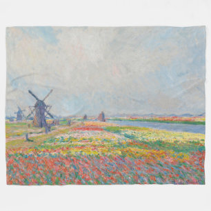 Couverture Polaire Claude Monet - Champs de tulipe près de La Haye
