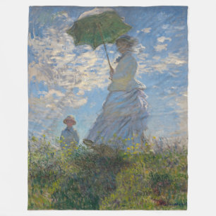 Couverture Polaire Claude Monet Femme à l'ombrelle Beaux-Arts