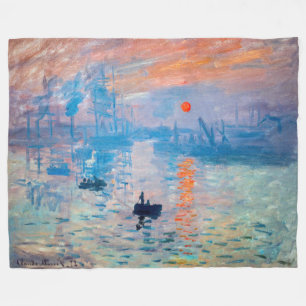 Couverture Polaire Claude Monet - Impression, lever de soleil