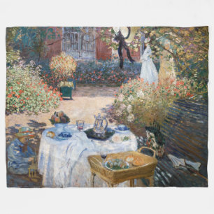 Couverture Polaire Claude Monet - Le déjeuner, panneau décoratif