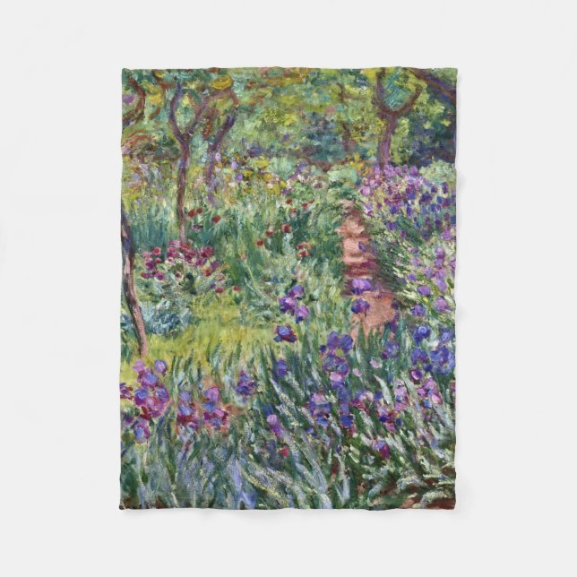 Couverture Polaire Claude Monet - Le jardin de l'artiste à Giverny (Devant)