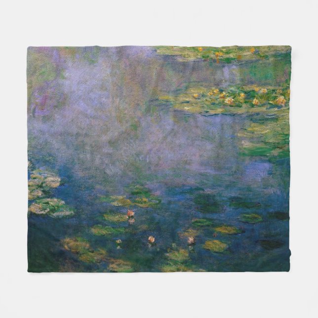 Couverture Polaire Claude Monet - Lys d'eau (Devant (Horizontal))