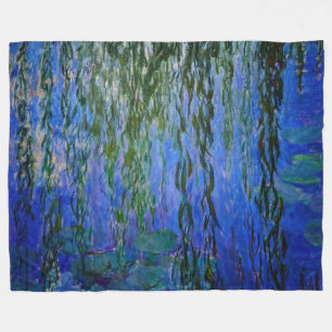 Couverture Polaire Claude Monet - Lys d'eau avec saule plumant
