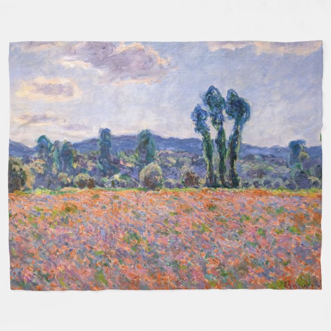 Couverture Polaire Claude Monet - Poppy Field 1890 (Giverny) (Devant (Horizontal))