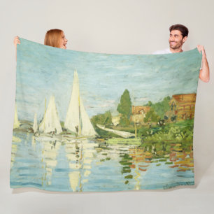 Couverture Polaire Claude Monet. Régates à Argenteuil