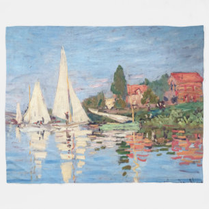 Couverture Polaire Claude Monet - Regattas à Argenteuil