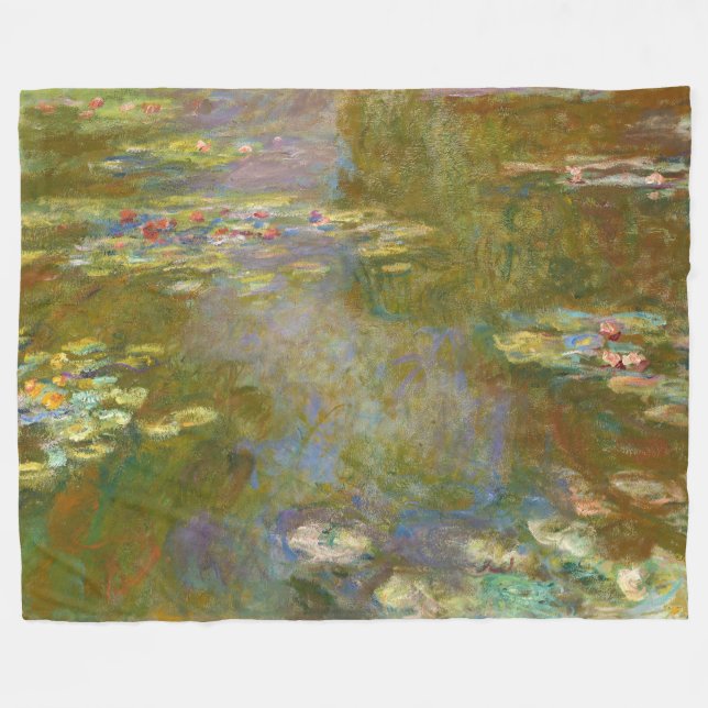 Couverture Polaire Claude Monet - Water Lily Pond 1917 (Devant (Horizontal))