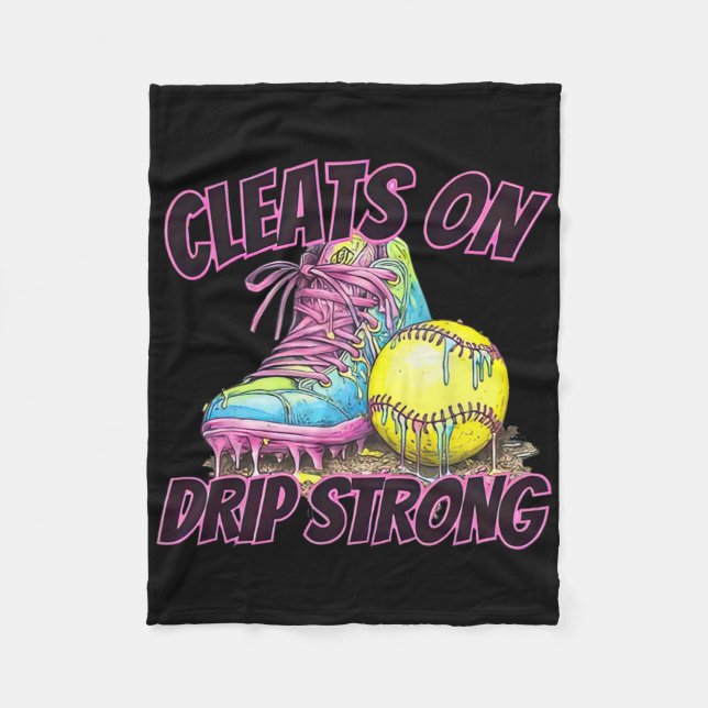 Couverture Polaire Cleats On Drip Strong Softll Drip Softll Mom Retro (Devant)