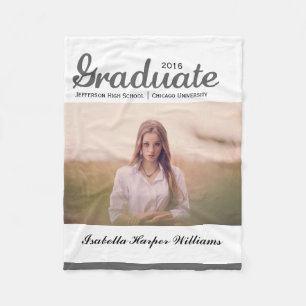 Couverture Polaire Clic Grey Graduate Class of 20XX
