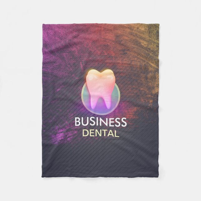 Couverture Polaire Clinique dentaire professionnelle Rose Gold Tooth (Devant)