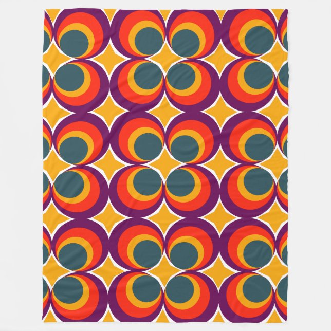 Couverture Polaire Cloches rétro (Devant)